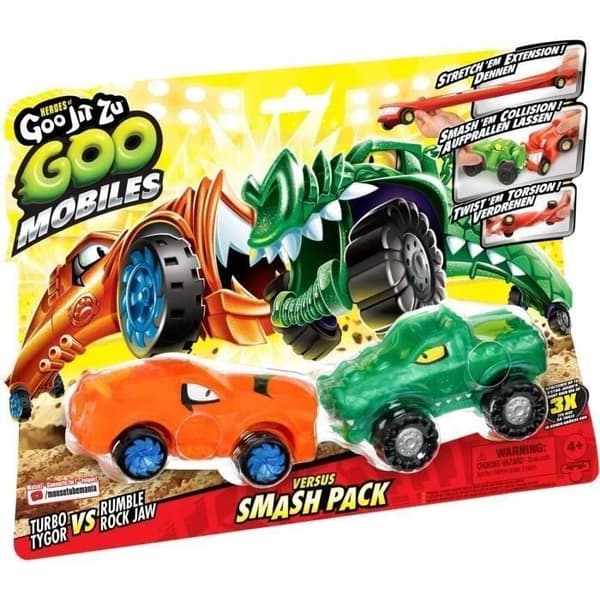 Miniaturekøretøjer - MOOSE TOYS - GOO MOBILES - TURBO TYGER VS RUMBLER JAW