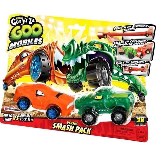 Miniaturekøretøjer - MOOSE TOYS - GOO MOBILES - TURBO TYGER VS RUMBLER JAW