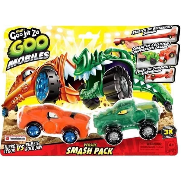 Miniaturekøretøjer - MOOSE TOYS - GOO MOBILES - TURBO TYGER VS RUMBLER JAW
