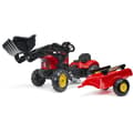 Miniatyrbild 1 av 2: Röd Supercharger Pedal Traktor med öppningsbar huv och släpvagn