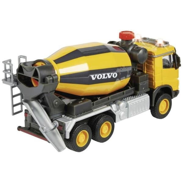 Entreprenørkøretøj - MAJORETTE - Volvo betonblander - 19 cm - Lyde og lys - Blandet