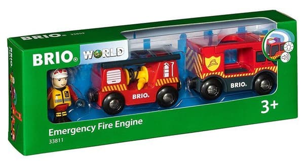 BRIO Lyd og Lys Brandbil - Ravensburger - Brandslange - Blandet - Fra 3 år - 33811