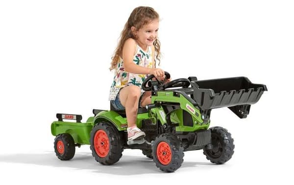 Claas rendegraver med anhænger - FALK - Fra 2 år - 100% fremstillet i Frankrig - 40% genbrugsplast
