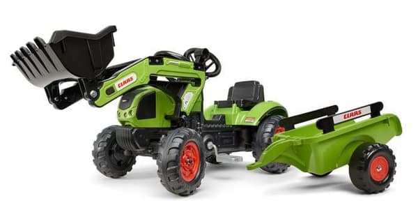 Claas rendegraver med anhænger - FALK - Fra 2 år - 100% fremstillet i Frankrig - 40% genbrugsplast