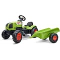 Miniatyrbillede 1 af 2: Pedaltraktor - FALK - Claas med anhænger - Fra 2 år - 100% Fremstillet i Frankrig - 75% genbrugsplast