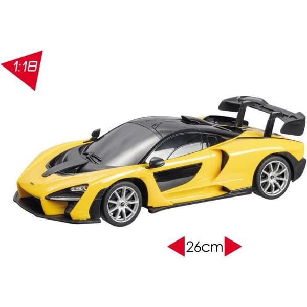 McLaren Senna 1:18 mittakaavan radio-ohjattava ajoneuvo valotehosteilla - Mondo Motors