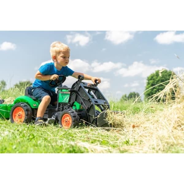 Pedalgraver - FALK - Supercharger + trailer - Fra 2 år - 100% Fremstillet i Frankrig - 40% genbrugsplast