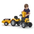 Miniatyrbillede 3 af 4: FALK SuperBuilder pedaltraktor - motorhjelm og anhænger åben - fra 2 til 5 år