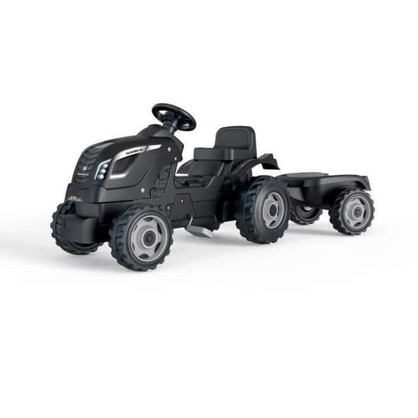 Smoby Farmer XL Pedaltraktor + Anhænger - Sort