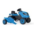 Miniatyrbillede 1 af 6: Farmer XL Pedaltraktor + Anhænger - Blå - SMOBY - Justerbart sæde - Åbningsbar motorhjelm - Horn - 90% genbrugsplast