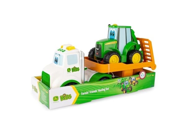 TOMY John Deere bugseringslastbil syngende Johnny 47207 /4