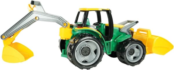 LENA Traktor bulldozer + gravemaskine 02080