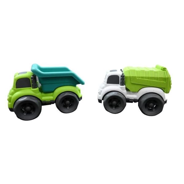Little Cars - 2 kuorma-auton pakkaus - LEXIBOOK - Vihreä - Vauvoille 18 kuukauden iästä alkaen