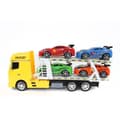Miniatyrbillede 4 af 6: Interventionskøretøj - TURBO CHALLENGE - Transportlastbil - 1/24 - 4 sportsvogne - Tilfældig farve