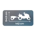 Miniatyrbillede 2 af 6: Farmer XL Pedaltraktor + Anhænger - Blå - SMOBY - Justerbart sæde - Åbningsbar motorhjelm - Horn - 90% genbrugsplast