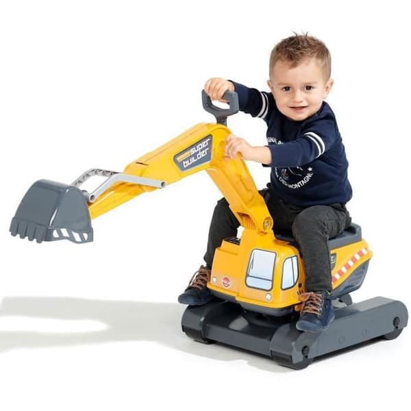 Gravemaskine - FALK - Super Builder - Fra 3 år - 100% Fremstillet i Frankrig - 360° roterende kabine