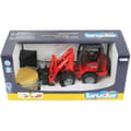 Miniatyrbild 4 av 4: Bruder Schäffer kompaktlastare 2034 med bal och grip 1:16