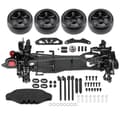 Miniatyrbillede 2 af 2: RC Drift Bil Dele, Metal Ramme Kit, Carbon Fiber Hjul Fælge, Sort