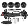 Miniatyrbillede 1 af 2: RC Drift Bil Dele, Metal Ramme Kit, Carbon Fiber Hjul Fælge, Sort