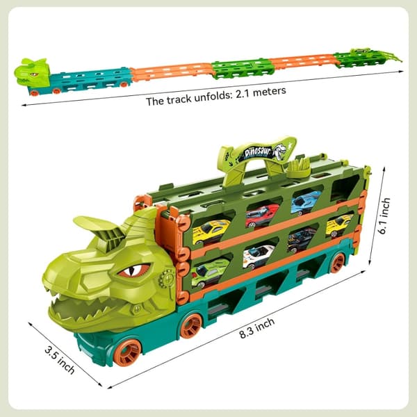 WOOPIE Toy Truck Dinosaur Track 2,1 m autoille