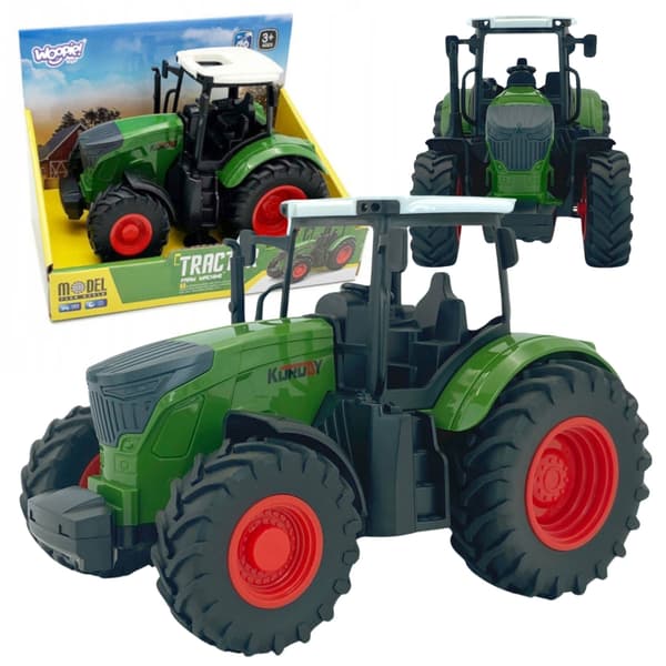 WOOPIE Traktor med Gummihjul – Grön