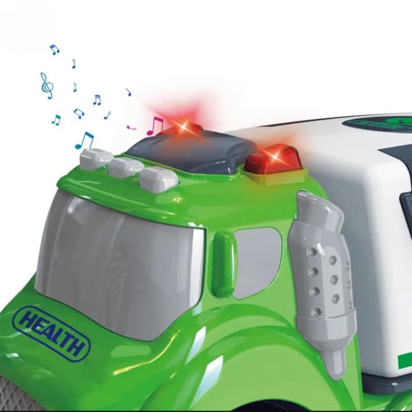 WOOPIE Roska-auto CITY TRUCK ääni- ja valotehosteilla