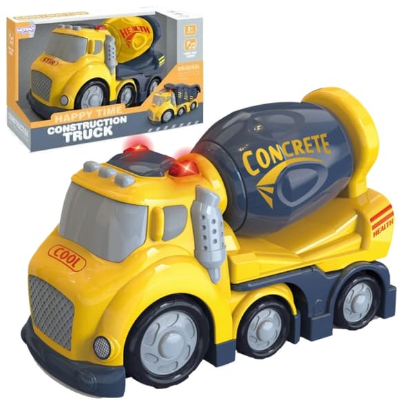 WOOPIE Cement Mixer City Truck med lyd- og lyseffekter
