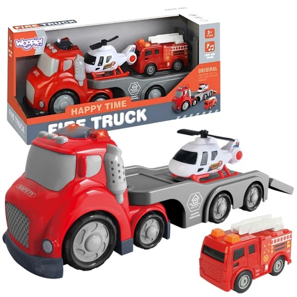 WOOPIE Red Fire Brigade City -kuorma-auto ääni- ja valotehosteilla