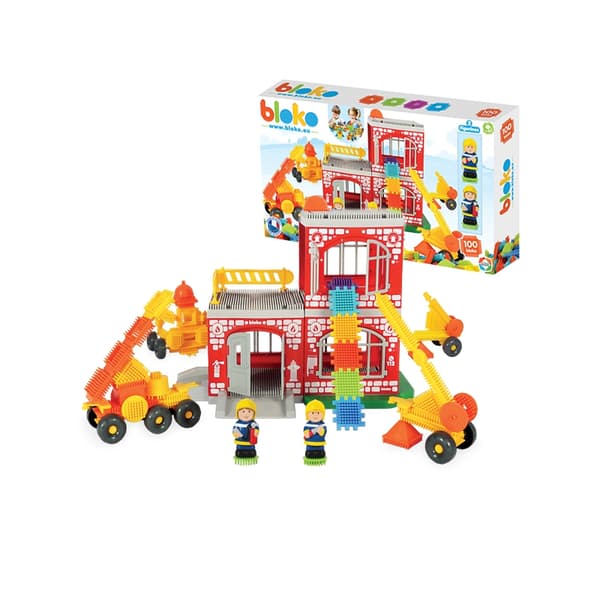 MOCHTOYS palokunnan siilitiilet – 100 kpl + 2 hahmoa