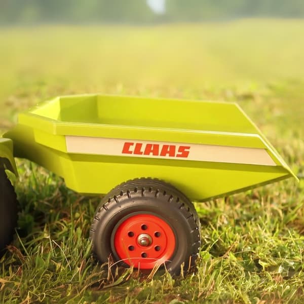 FALK Baby Claas Axos 310 Vihreä Traktori perävaunulla 1 vuodesta alkaen