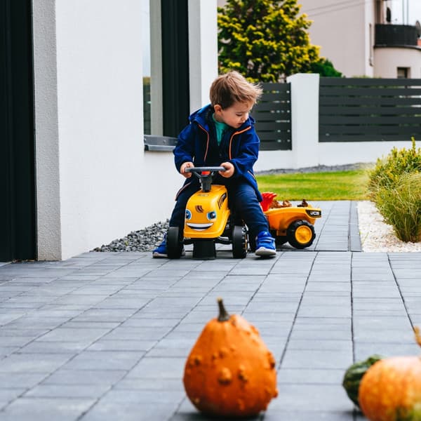 FALK JCB Orange Traktor med Trailer fra 1 år