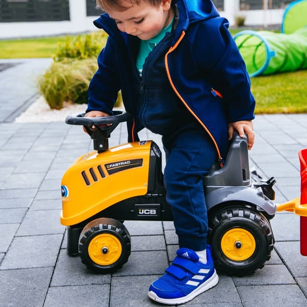 FALK JCB Orange Traktor med Trailer fra 1 år