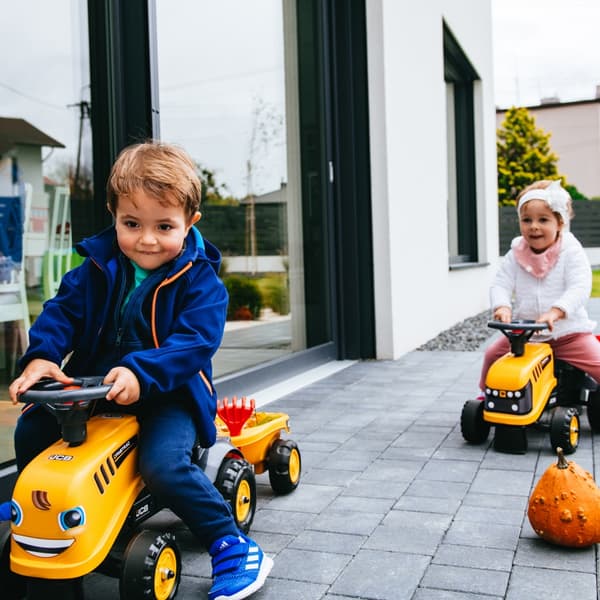 FALK JCB Orange Traktor med Trailer fra 1 år