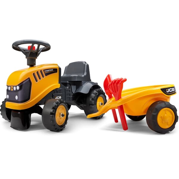 FALK JCB Orange Traktor med Trailer fra 1 år