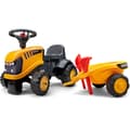Miniatyrbillede 10 af 11: FALK JCB Orange Traktor med Trailer fra 1 år