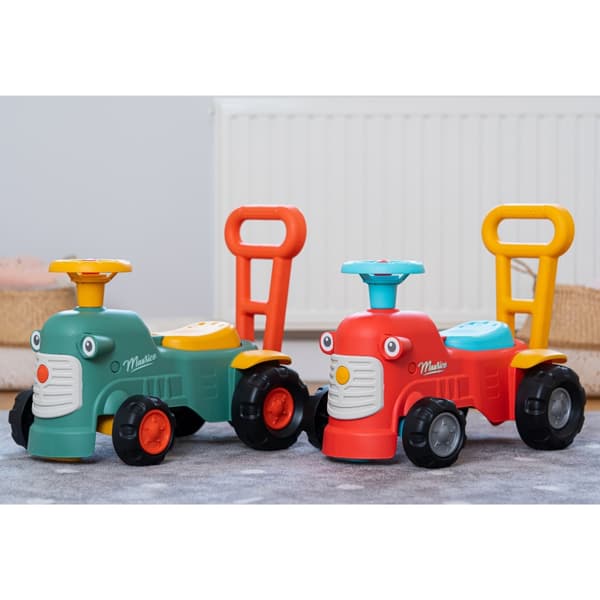 FALK Maurice Walking Tractor Grøn med opbevaring, Fra 1 år
