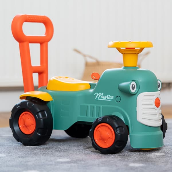 FALK Maurice Walking Tractor Grøn med opbevaring, Fra 1 år