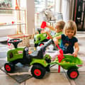 Miniatyrbillede 6 af 11: FALK Baby Claas Grøn Traktor med Trailer + Tilbehør fra 1 år