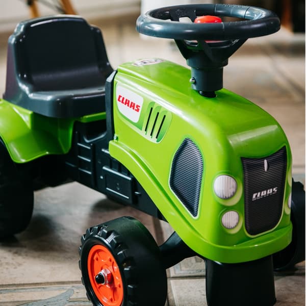 FALK Baby Claas Grøn Traktor med Trailer + Tilbehør fra 1 år