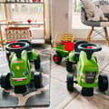 Miniatyrbillede 9 af 11: FALK Baby Claas Grøn Traktor med Trailer + Tilbehør fra 1 år