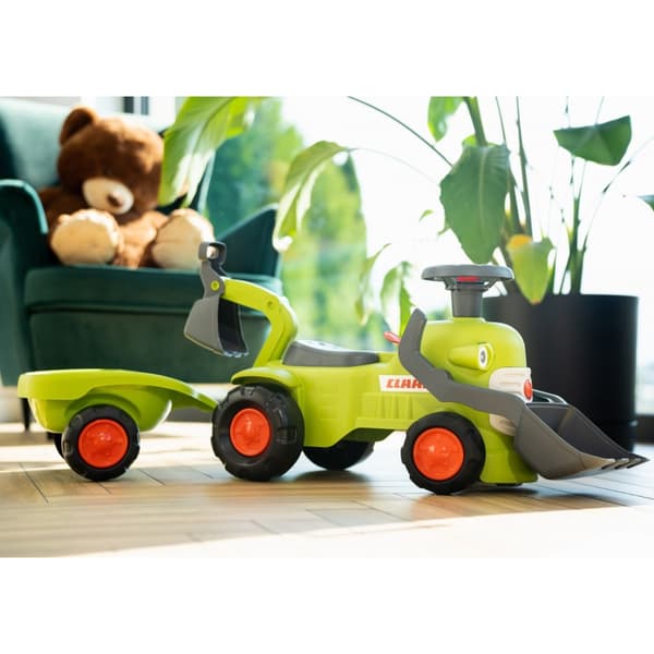 FALK Claas pedaltraktor med anhænger, læsser og skovl