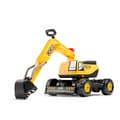 Miniatyrbillede 1 af 11: FALK JCB DIGGER gravemaskine – Roterende gul skovl, fra 3 år