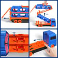 Miniatyrbillede 2 af 5: OBOSOE legetøjsbiler med transporter – 3-i-1 racerbane og lastbil til børn 3-6 år