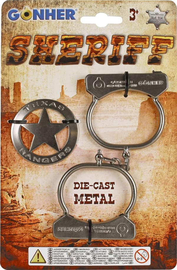 314/0 - Gonher Cowboy  -  Handbojor & Metallstjärna