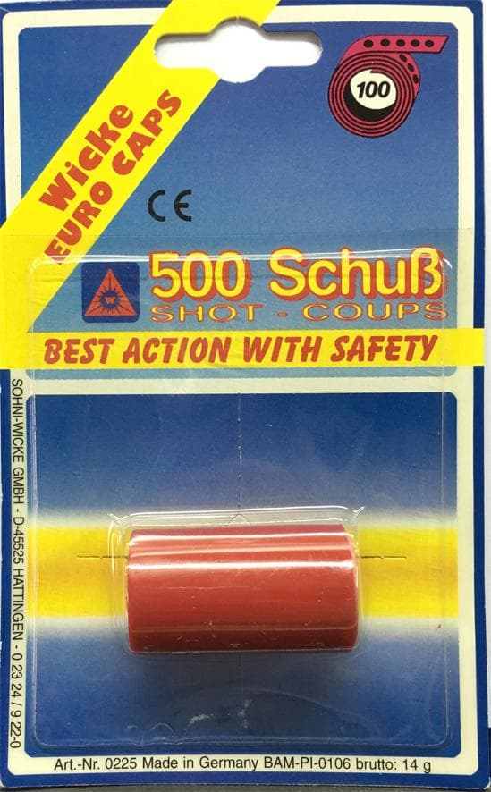 CAP GUN  - 500/00 - Gonher Cap 100 Shots, 5 Rolls