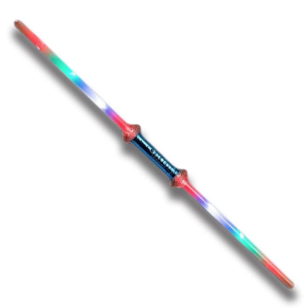 2-Pak - Dobbelt Lyssværd / Sværd med Laser - 75 cm