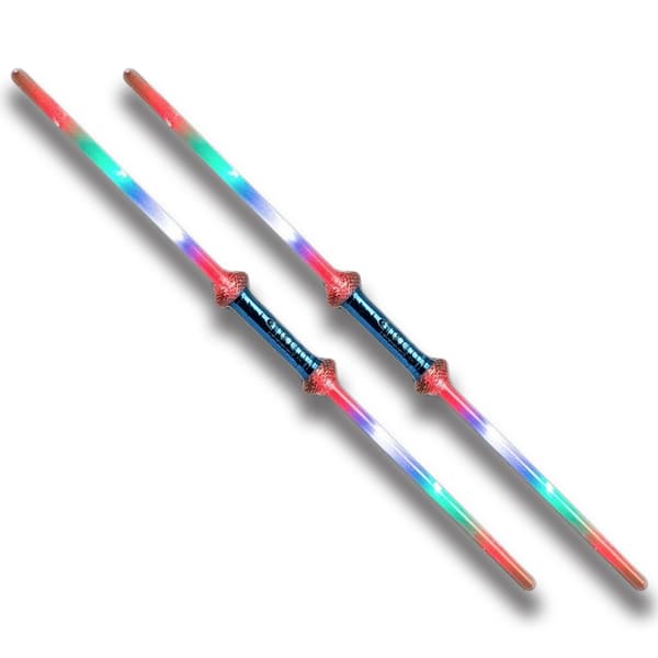 2-Pack - Dubbelt Lasersvärd / Svärd med Laser - 75cm