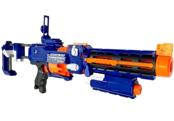 NERF pistol riffel blå med 20 skumpile