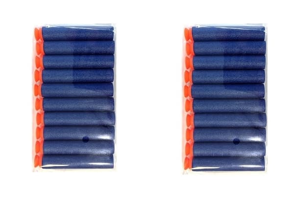 NERF pistol riffel blå med 20 skumpile