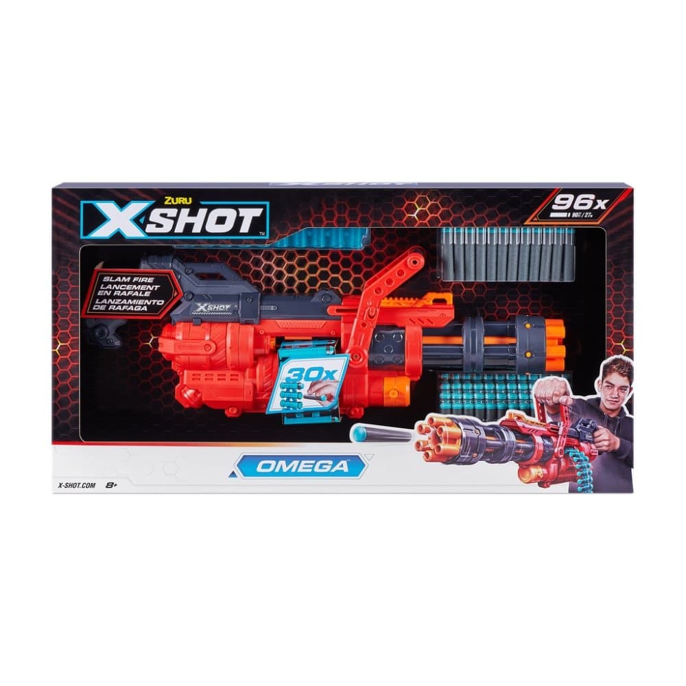 Zuru X-Shot Excel OMEGA Foam Dart Blaster inkl. 98 Pilar
